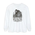 Comfort Colors Grim Reaper Harvest Long Sleeve Tee – "One of These Will Kill You. Bon Appétit."