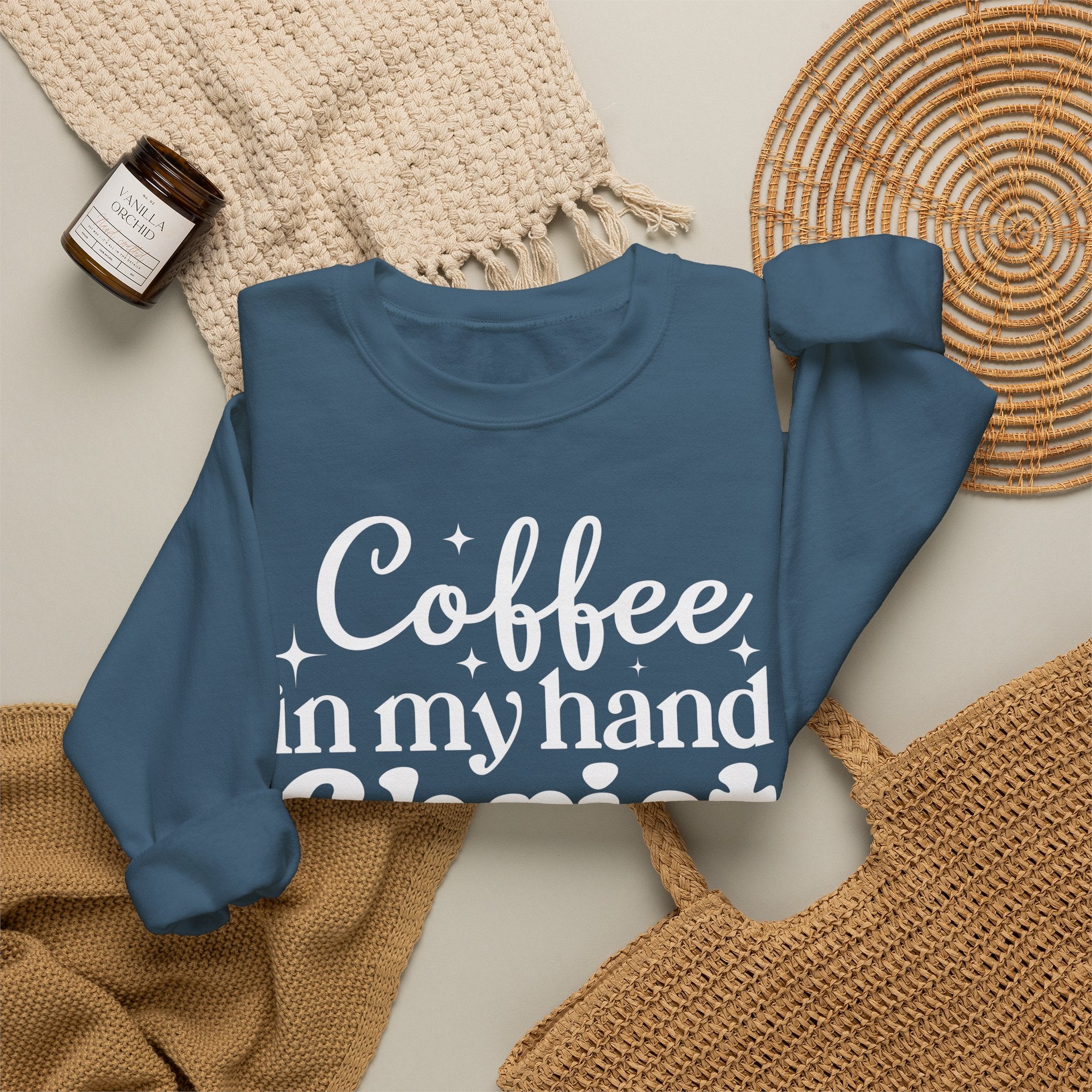 Coffee in My Hand Christ in My Heart Sweatshirt