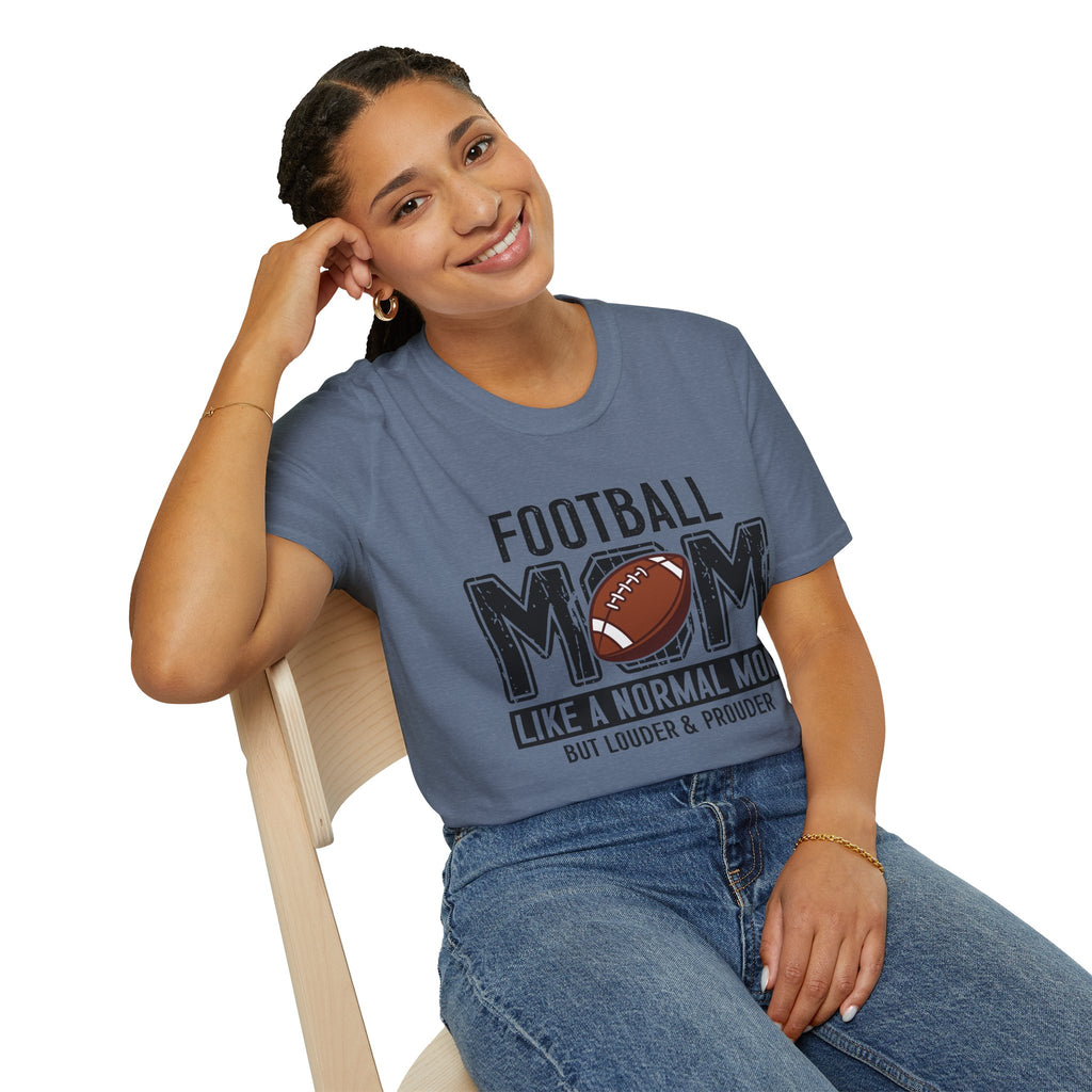 Football Mom T-Shirt — "Football Mom" Vintage Graphic Tee