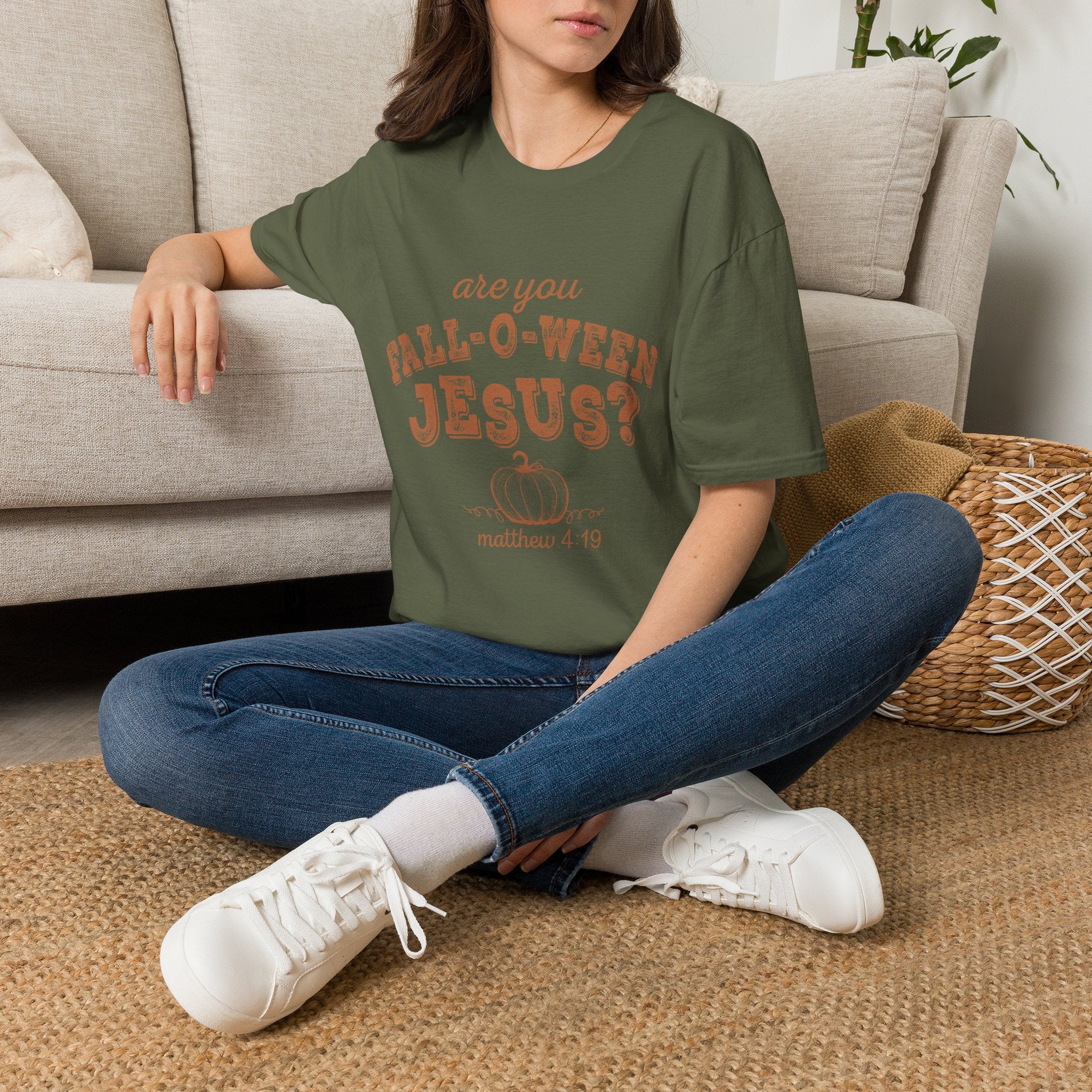 Fall-O-Ween Jesus T-Shirt – Are You Fall-O-Ween Jesus? Christian Pumpkin Tee
