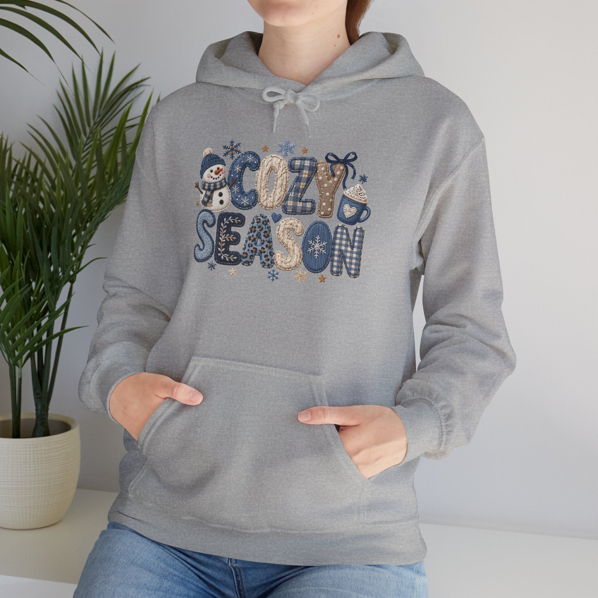 Cozy Season Hoodie - Cute Winter Graphic Pullover