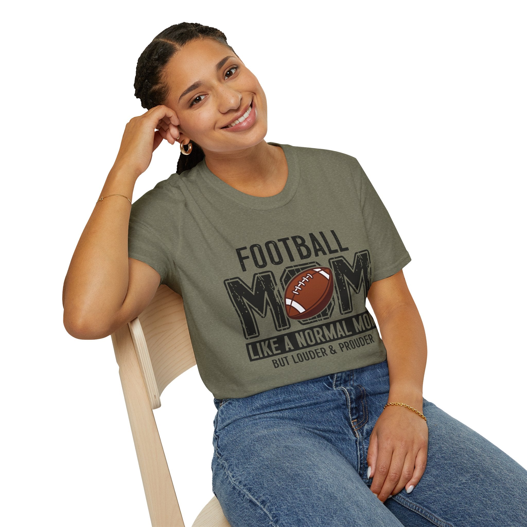 Football Mom T-Shirt — "Football Mom" Vintage Graphic Tee