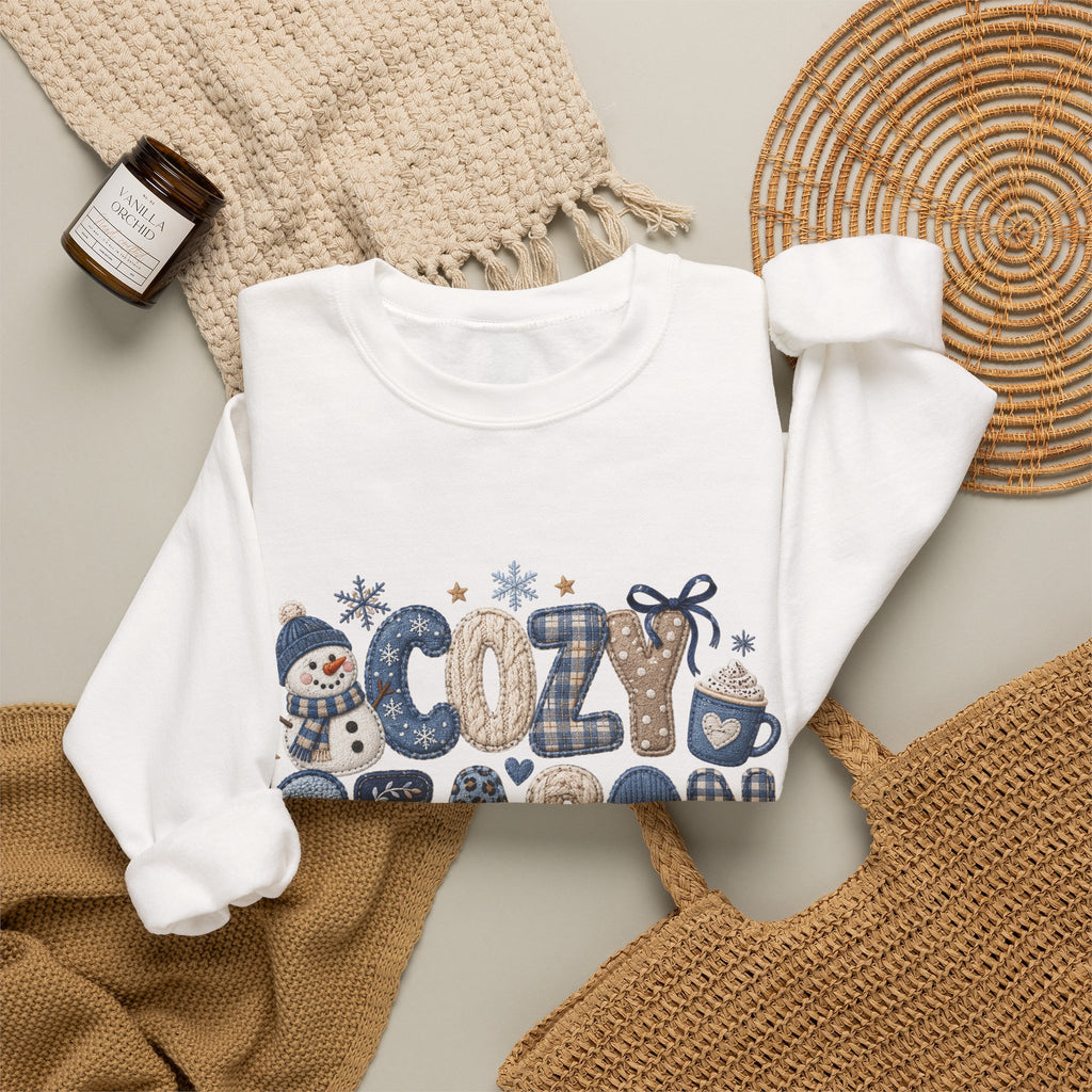 Cozy Season Sweatshirt — Winter Snowman Crewneck
