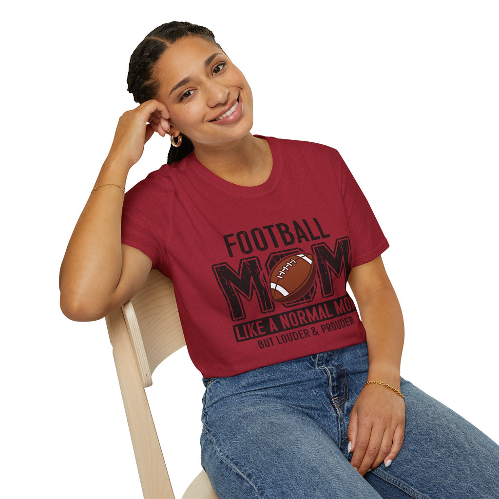 Football Mom T-Shirt — "Football Mom" Vintage Graphic Tee