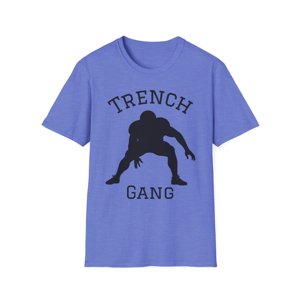 Football Lineman Tee — Retro Trench 3‑Point Stance Tee