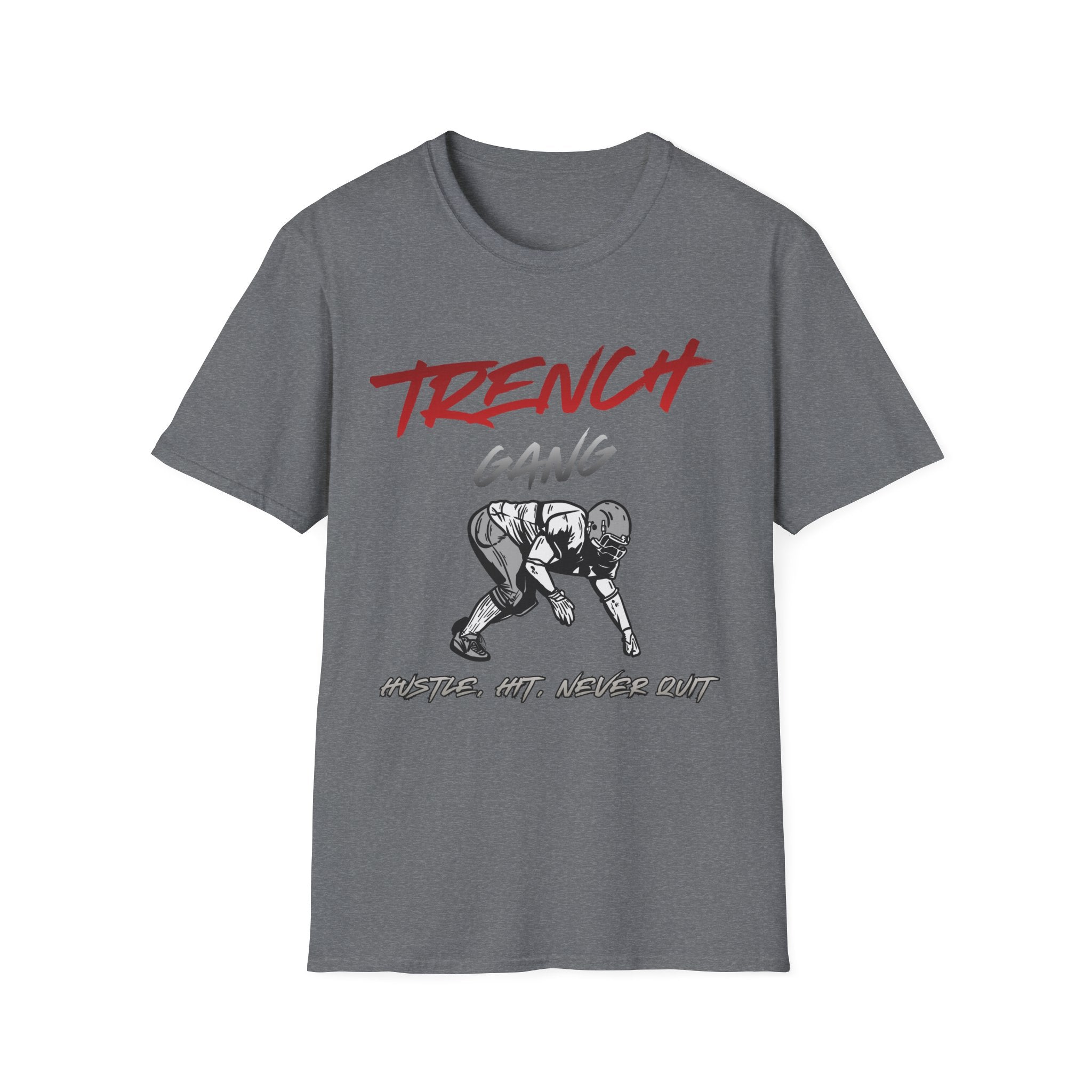 Trench Gang Football Tee — Vintage Graphic