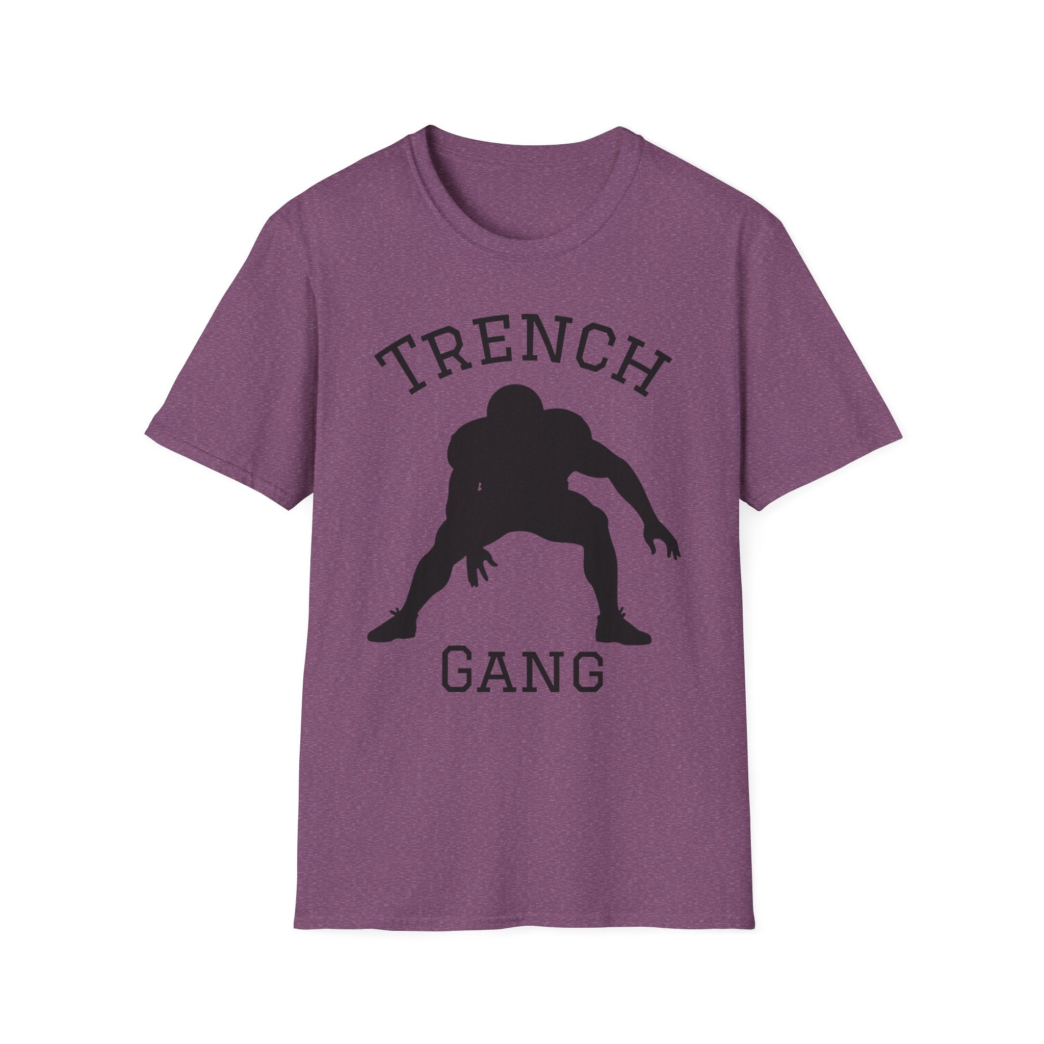 Football Lineman Tee — Retro Trench 3‑Point Stance Tee