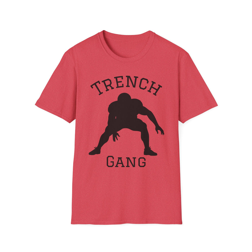 Football Lineman Tee — Retro Trench 3‑Point Stance Tee