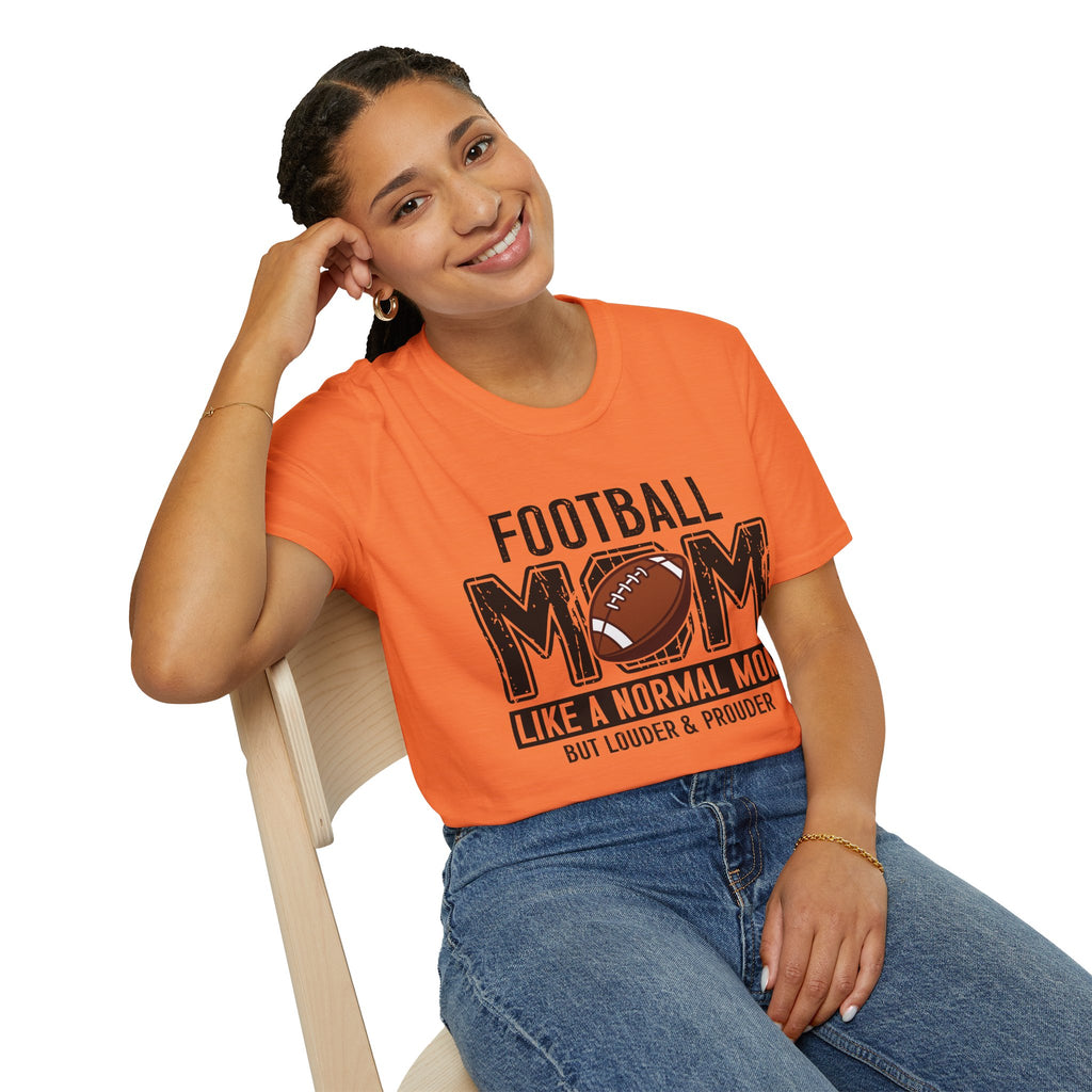 Football Mom T-Shirt — "Football Mom" Vintage Graphic Tee