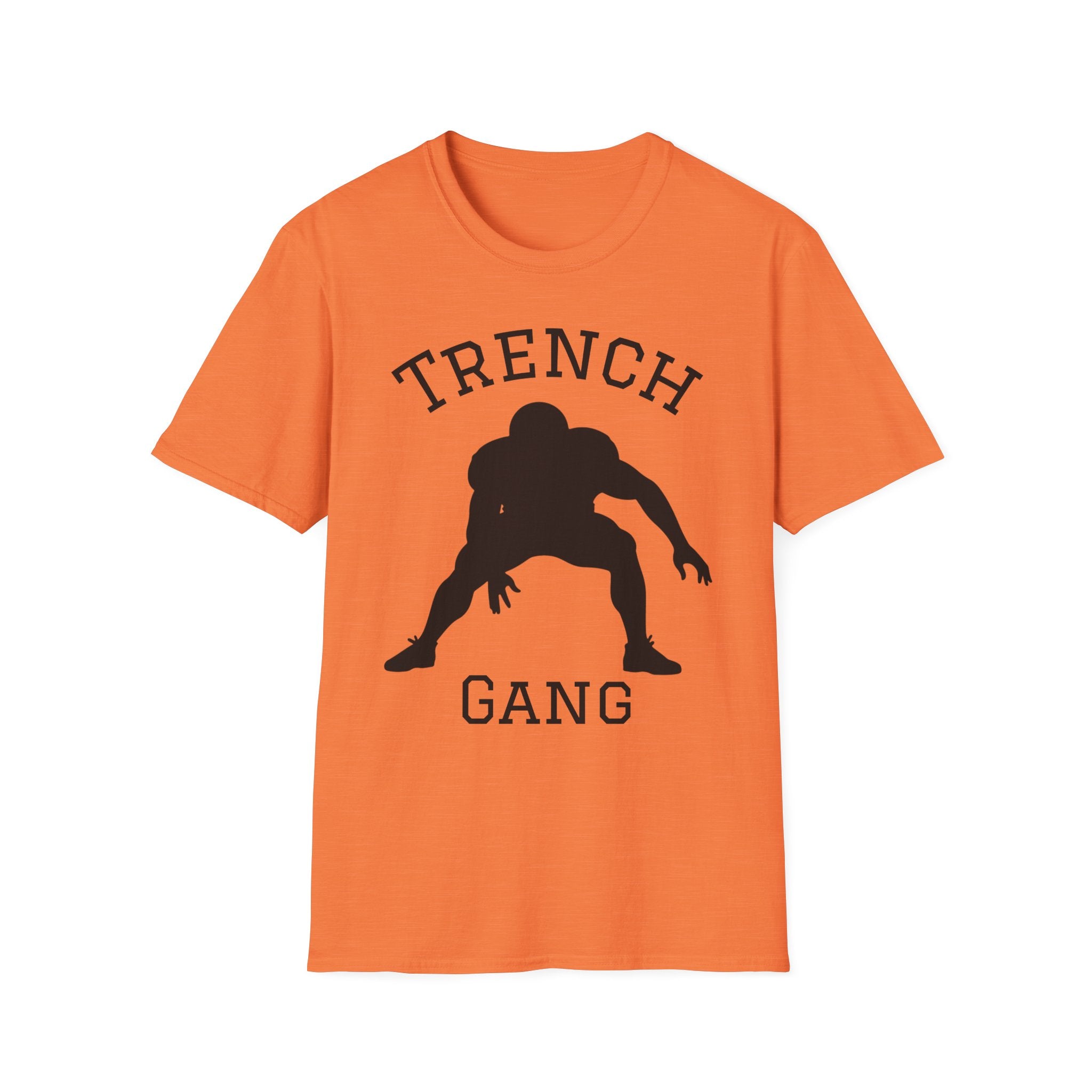 Football Lineman Tee — Retro Trench 3‑Point Stance Tee