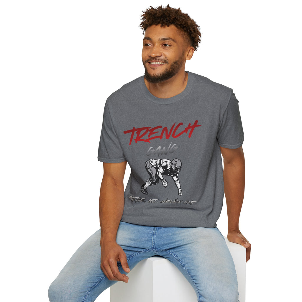 Trench Gang Football Tee — Vintage Graphic
