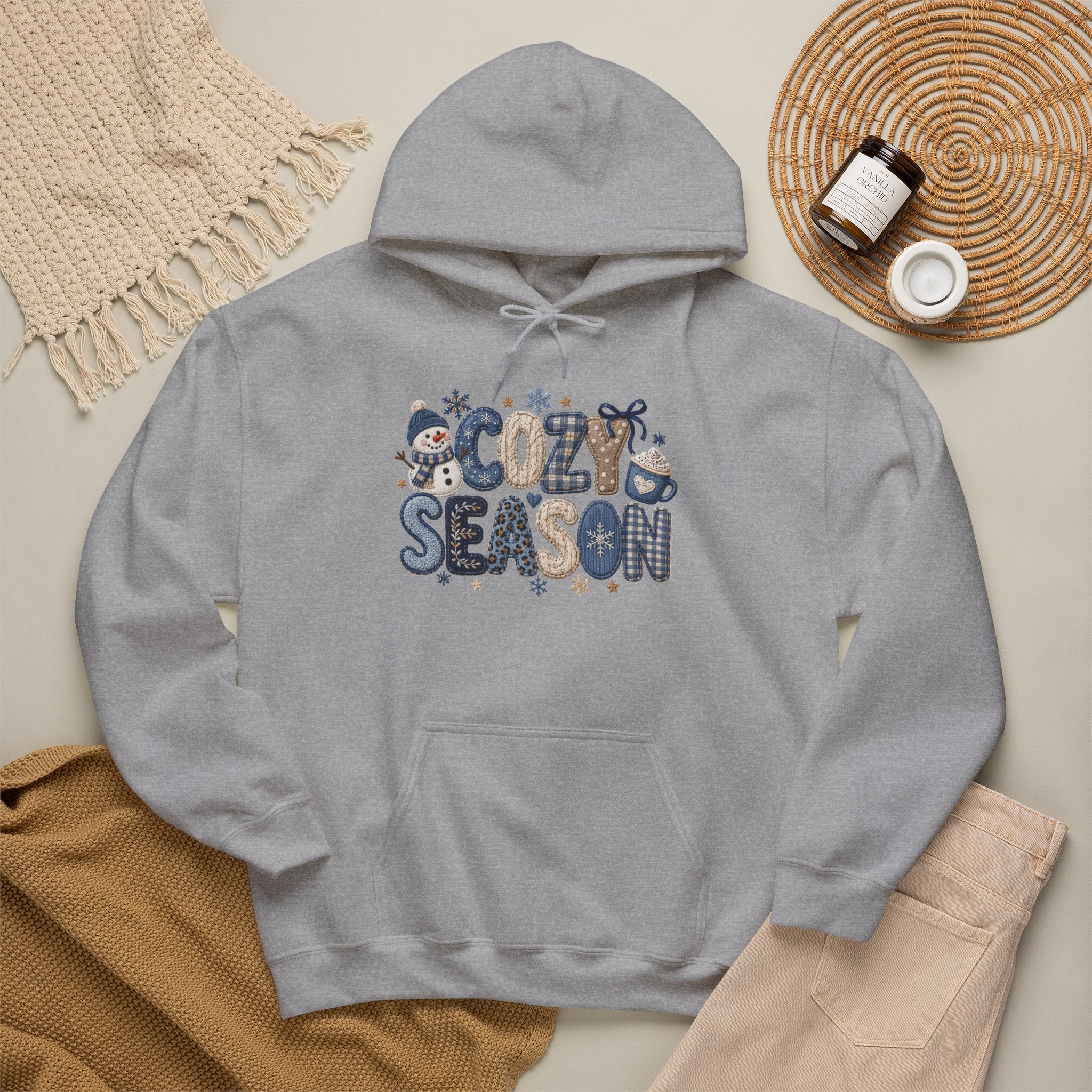 Cozy Season Hoodie - Cute Winter Graphic Pullover