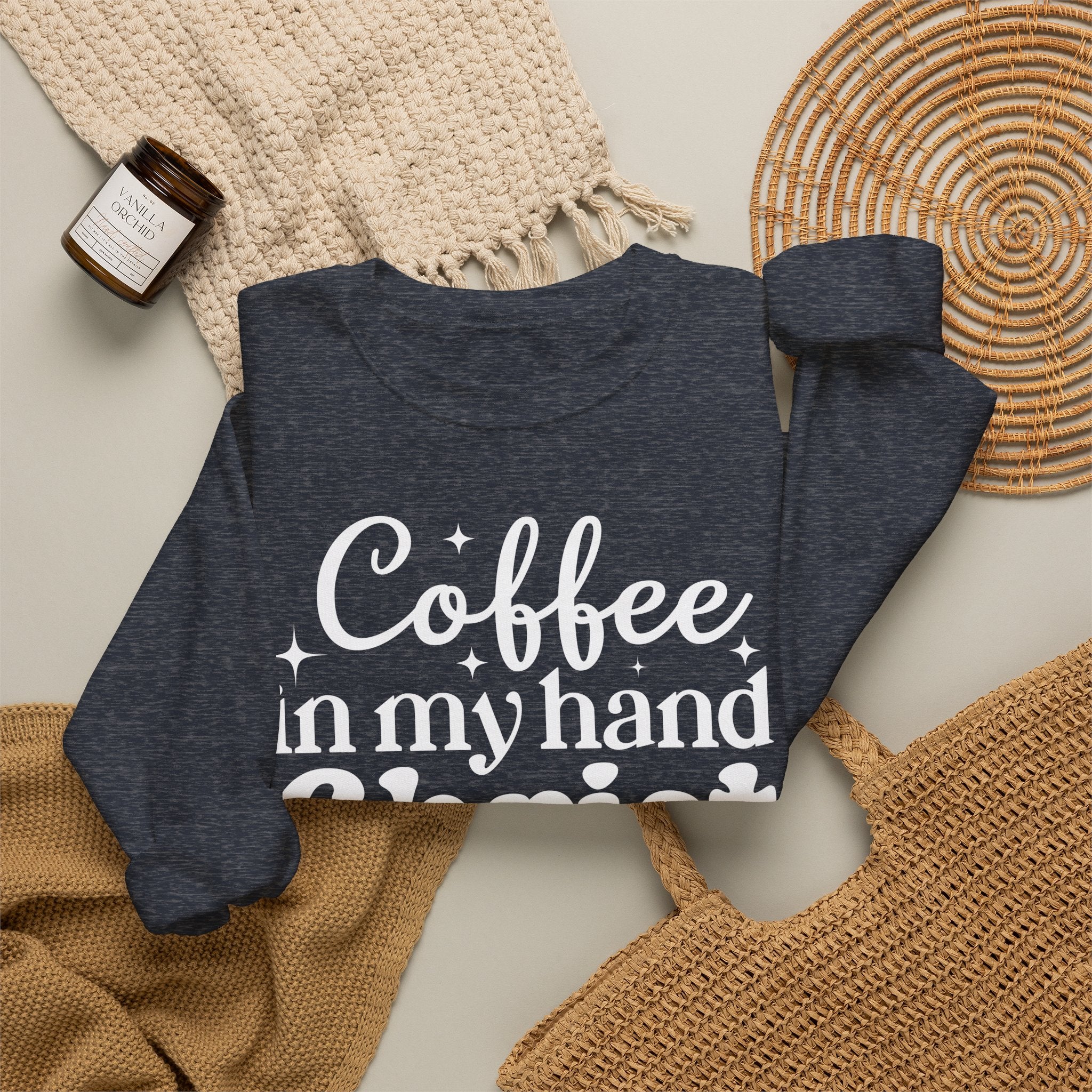 Coffee in My Hand Christ in My Heart Sweatshirt