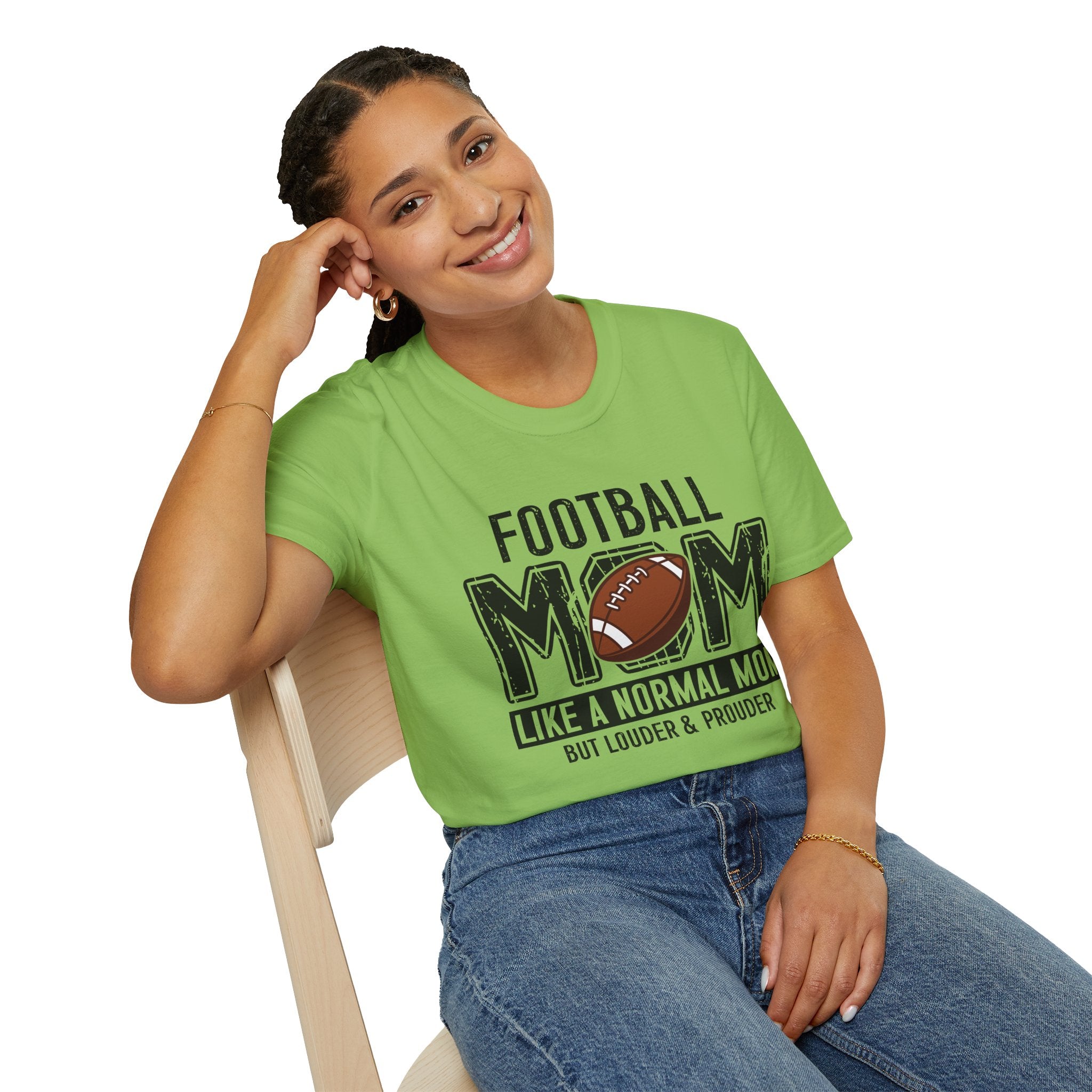 Football Mom T-Shirt — "Football Mom" Vintage Graphic Tee