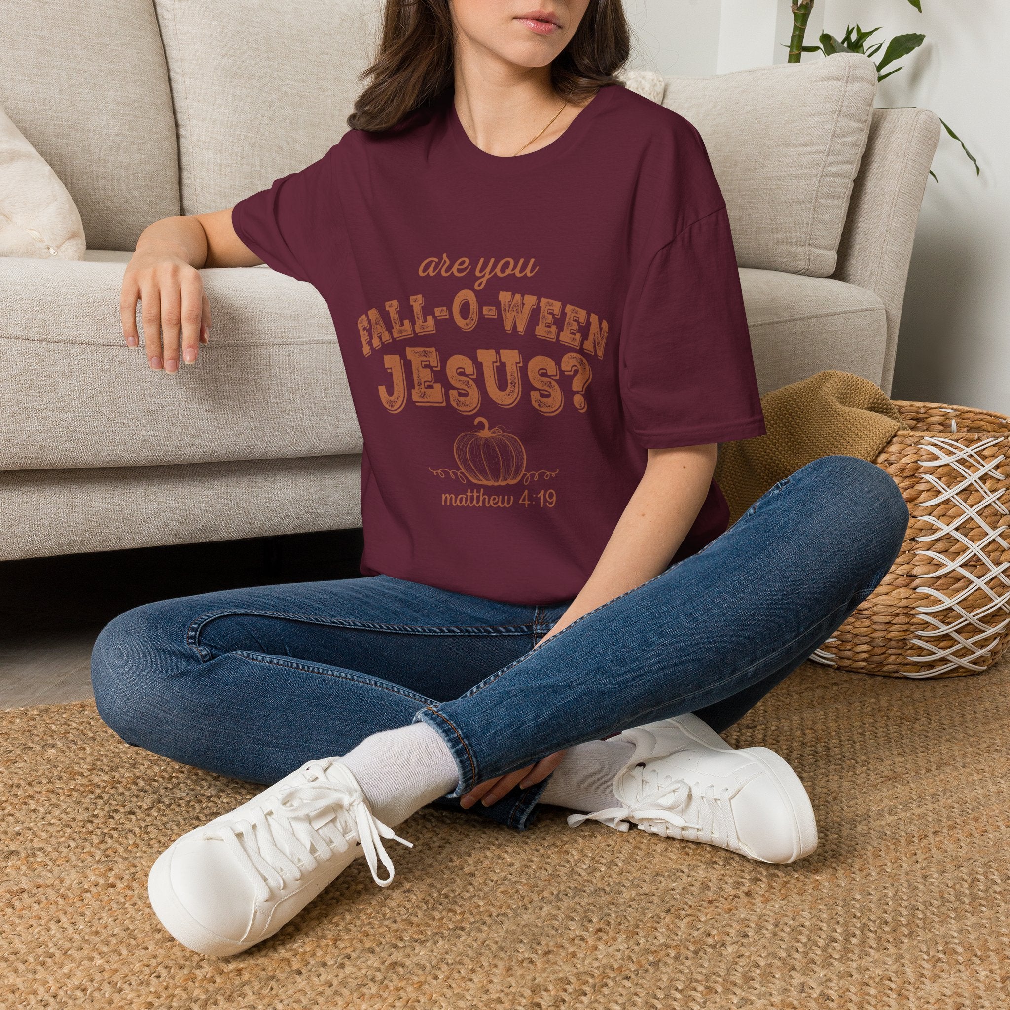 Fall-O-Ween Jesus T-Shirt – Are You Fall-O-Ween Jesus? Christian Pumpkin Tee