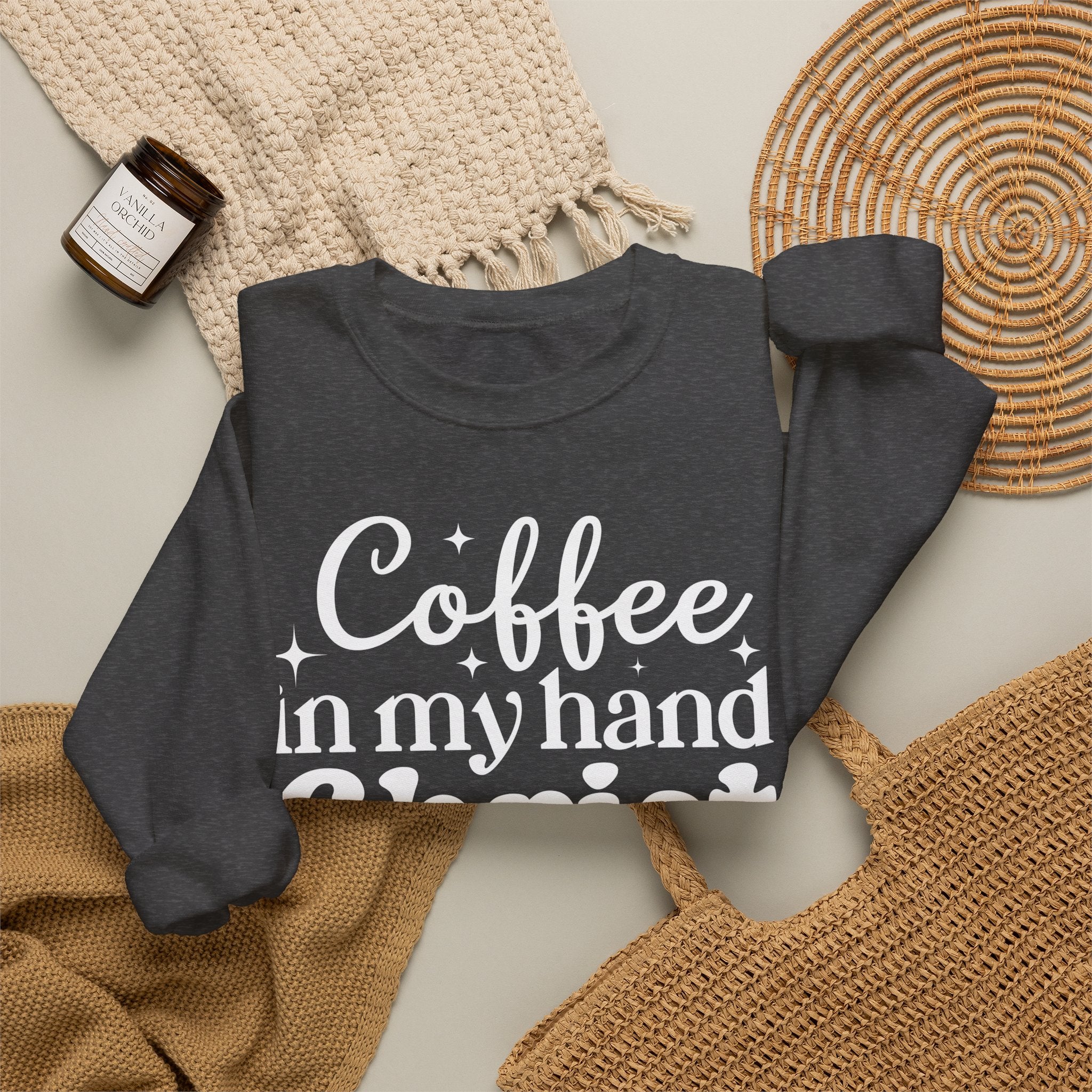 Coffee in My Hand Christ in My Heart Sweatshirt
