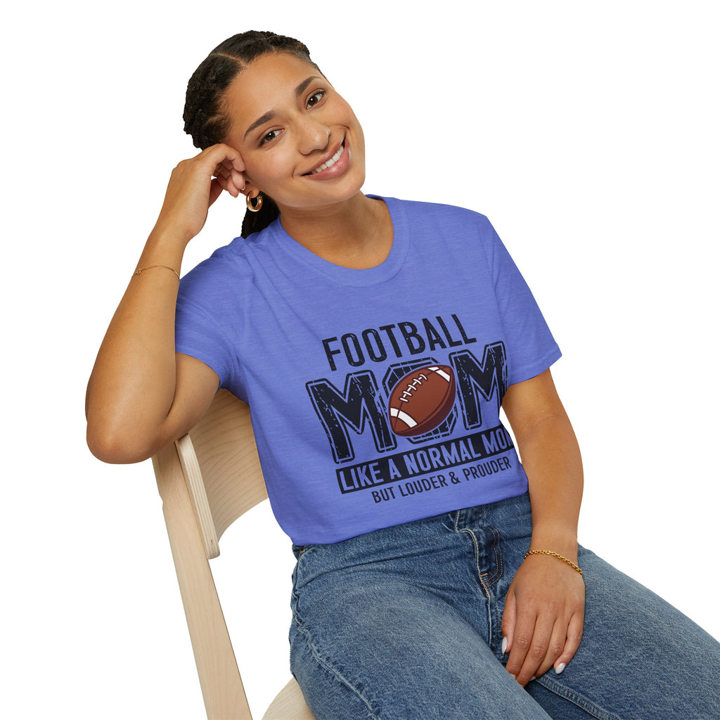 Football Mom T-Shirt — "Football Mom" Vintage Graphic Tee