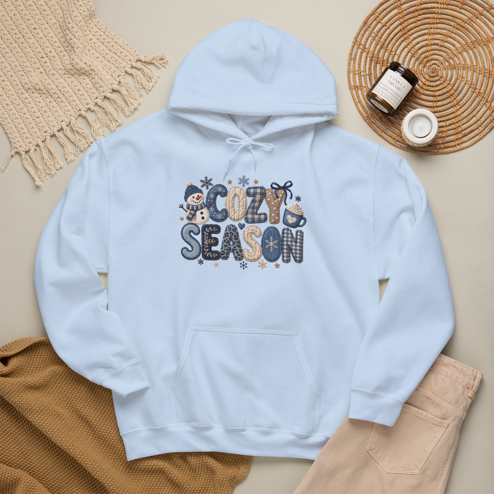Cozy Season Hoodie - Cute Winter Graphic Pullover