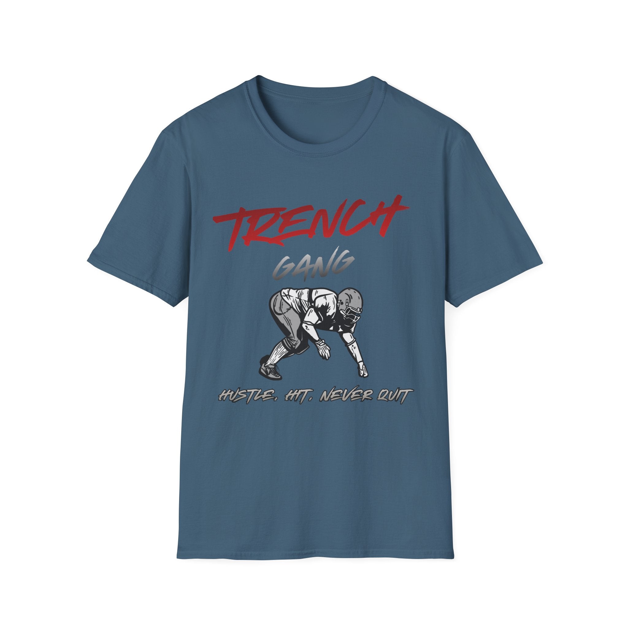 Trench Gang Football Tee — Vintage Graphic