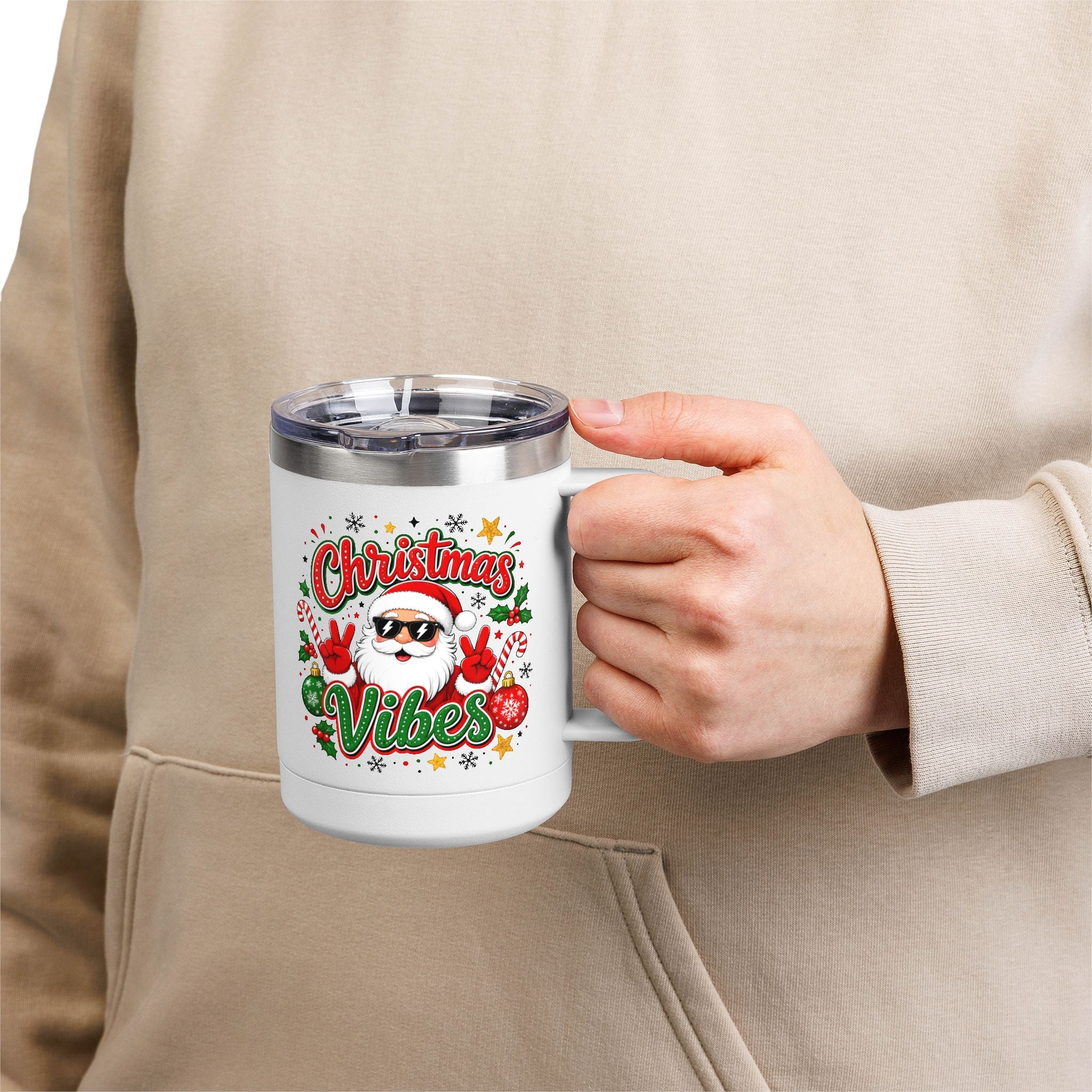 Christmas Vibes 15oz Tumbler Mug