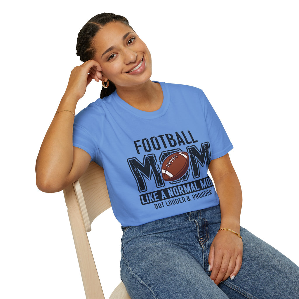 Football Mom T-Shirt — "Football Mom" Vintage Graphic Tee