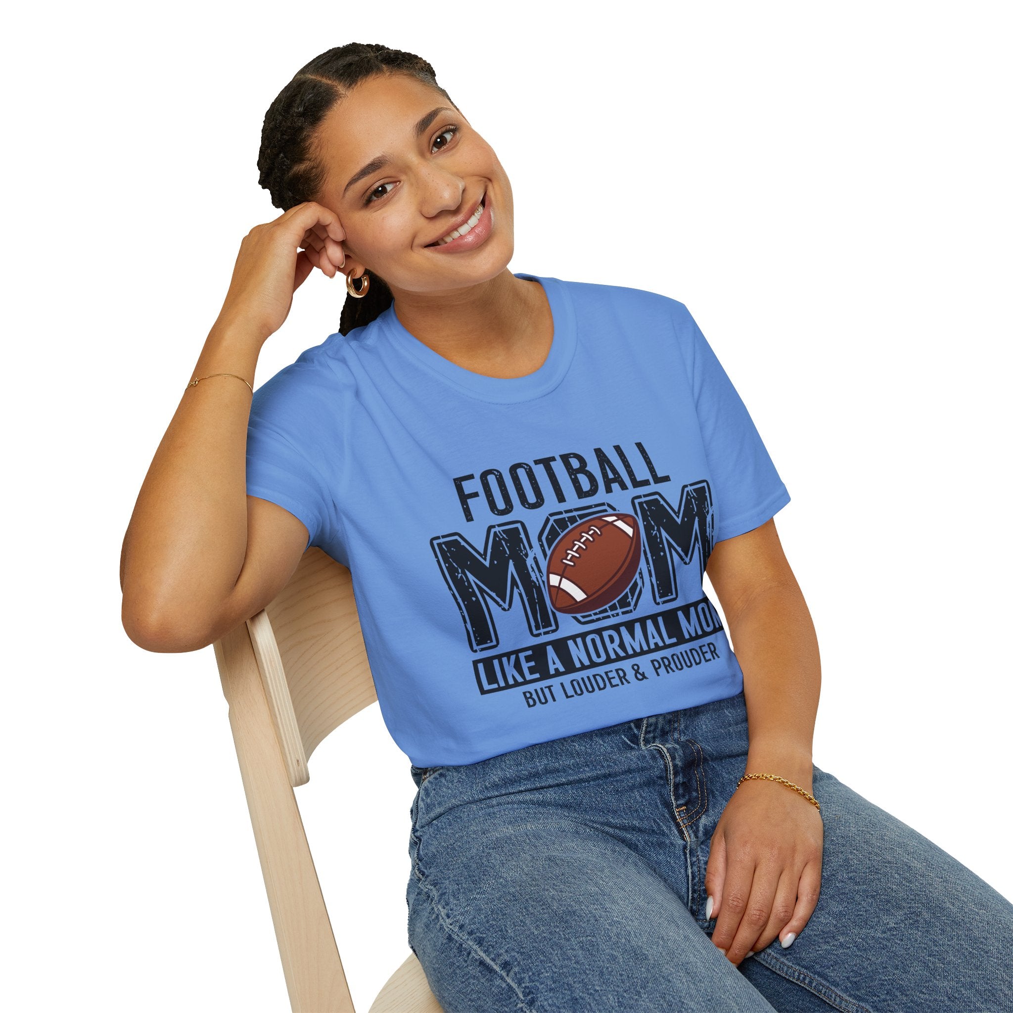 Football Mom T-Shirt — "Football Mom" Vintage Graphic Tee