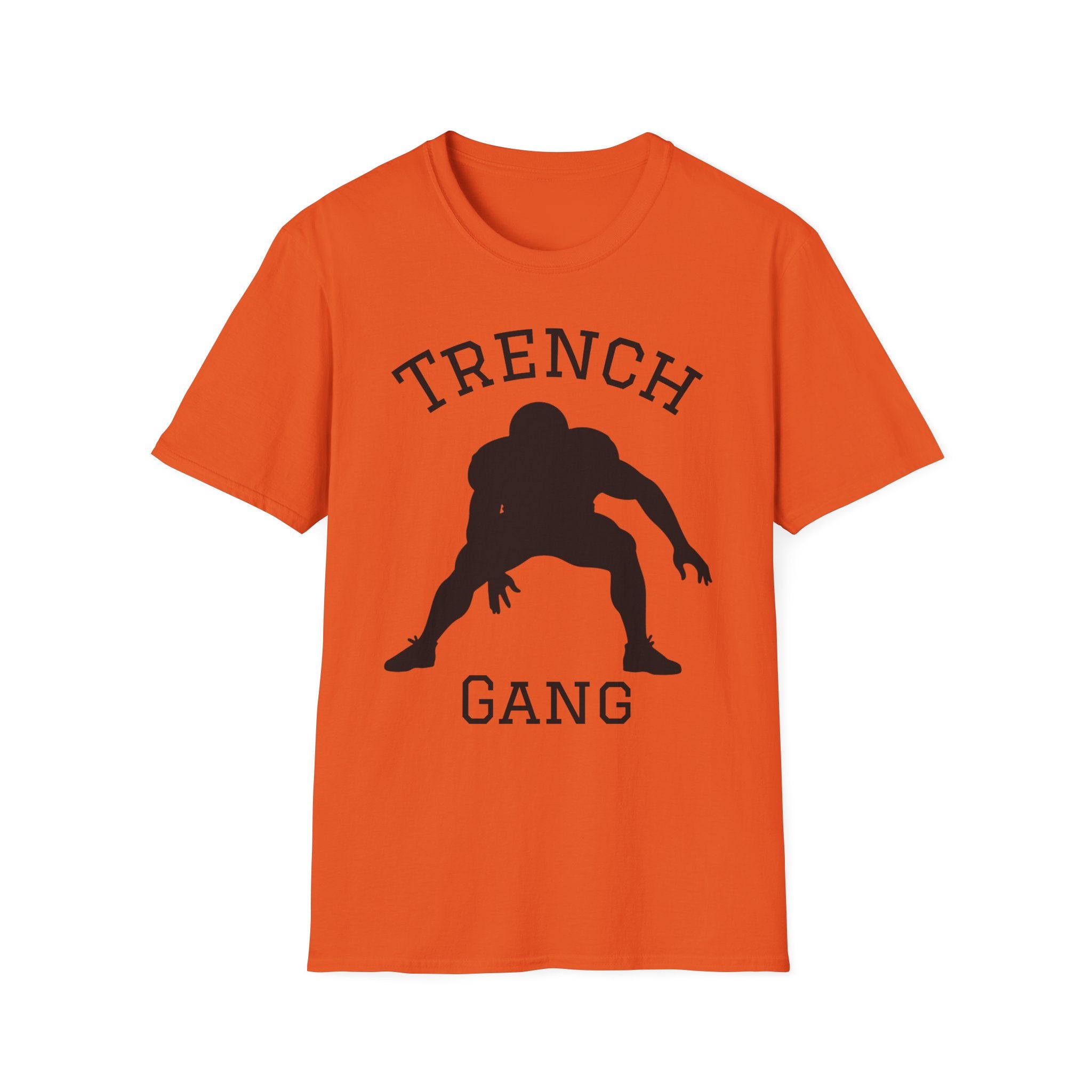 Football Lineman Tee — Retro Trench 3‑Point Stance Tee