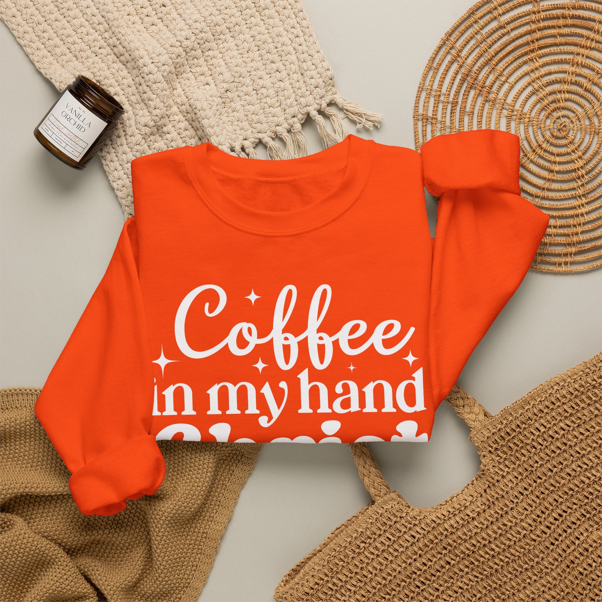Coffee in My Hand Christ in My Heart Sweatshirt