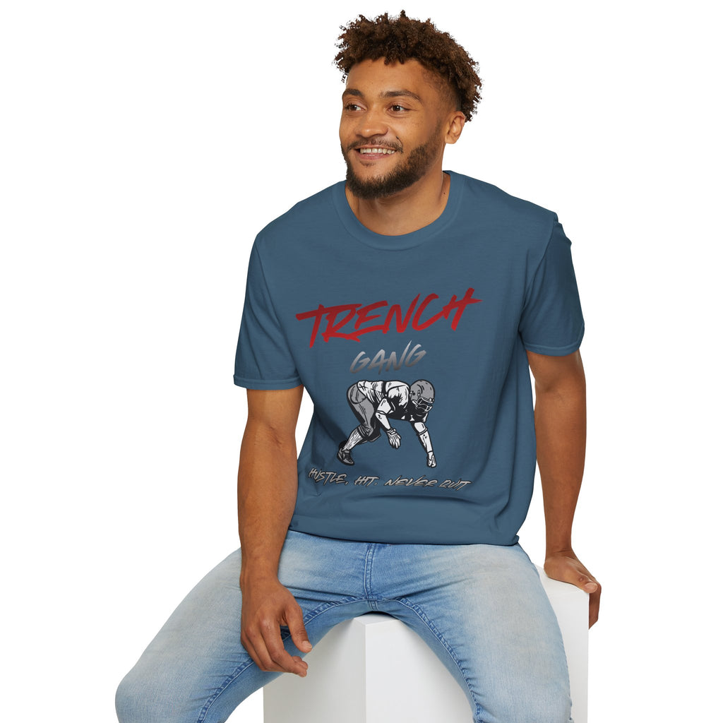 Trench Gang Football Tee — Vintage Graphic