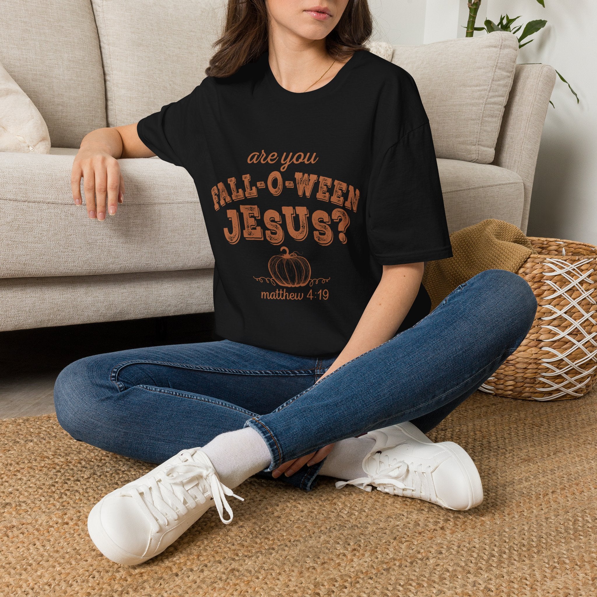Fall-O-Ween Jesus T-Shirt – Are You Fall-O-Ween Jesus? Christian Pumpkin Tee
