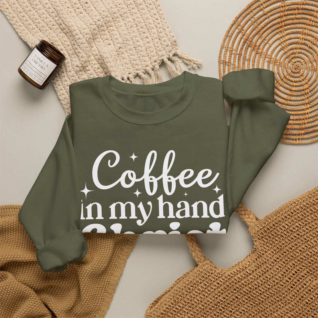 Coffee in My Hand Christ in My Heart Sweatshirt