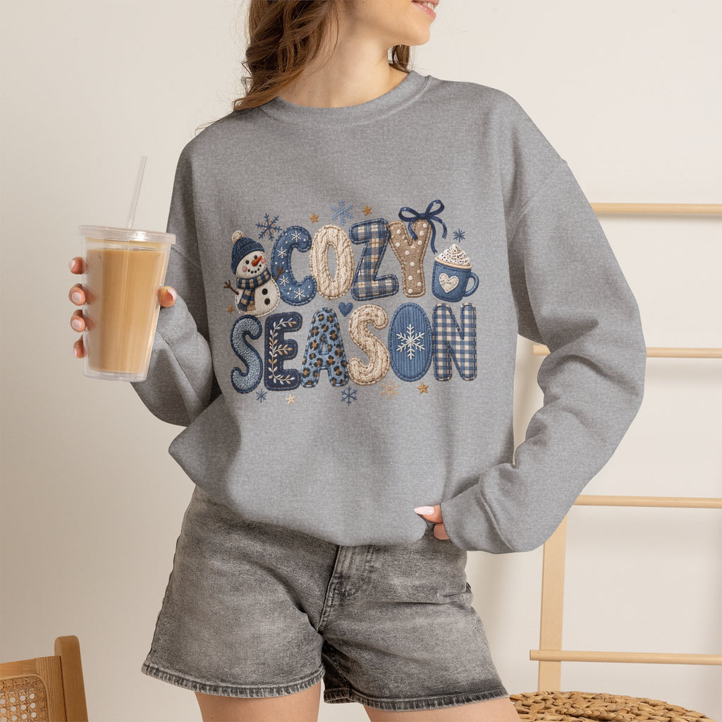 Cozy Season Sweatshirt — Winter Snowman Crewneck