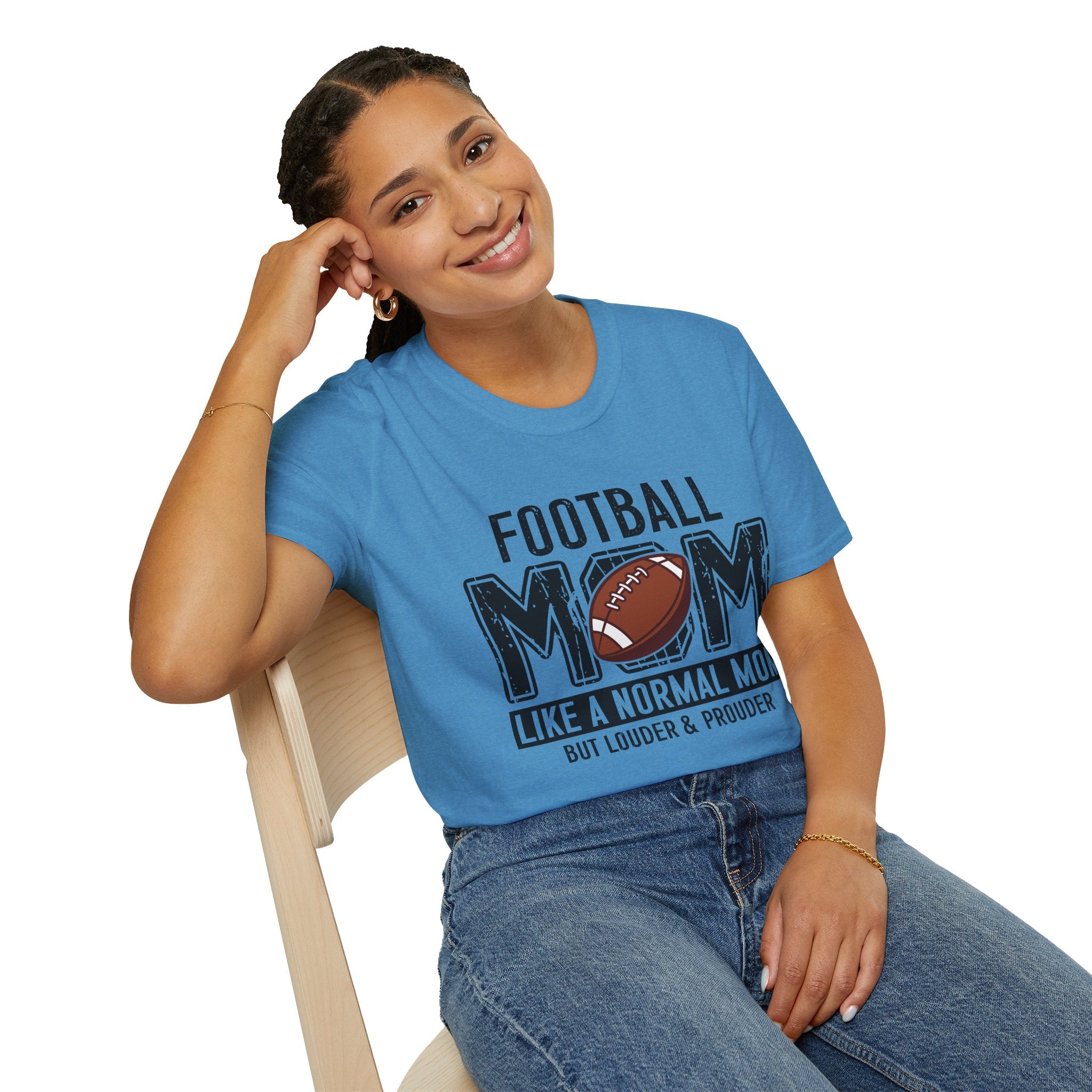 Football Mom T-Shirt — "Football Mom" Vintage Graphic Tee