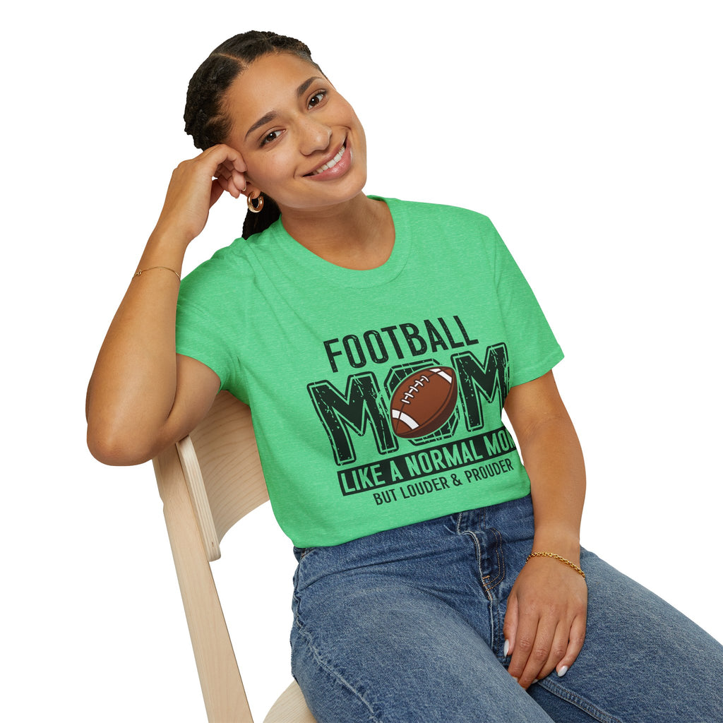 Football Mom T-Shirt — "Football Mom" Vintage Graphic Tee
