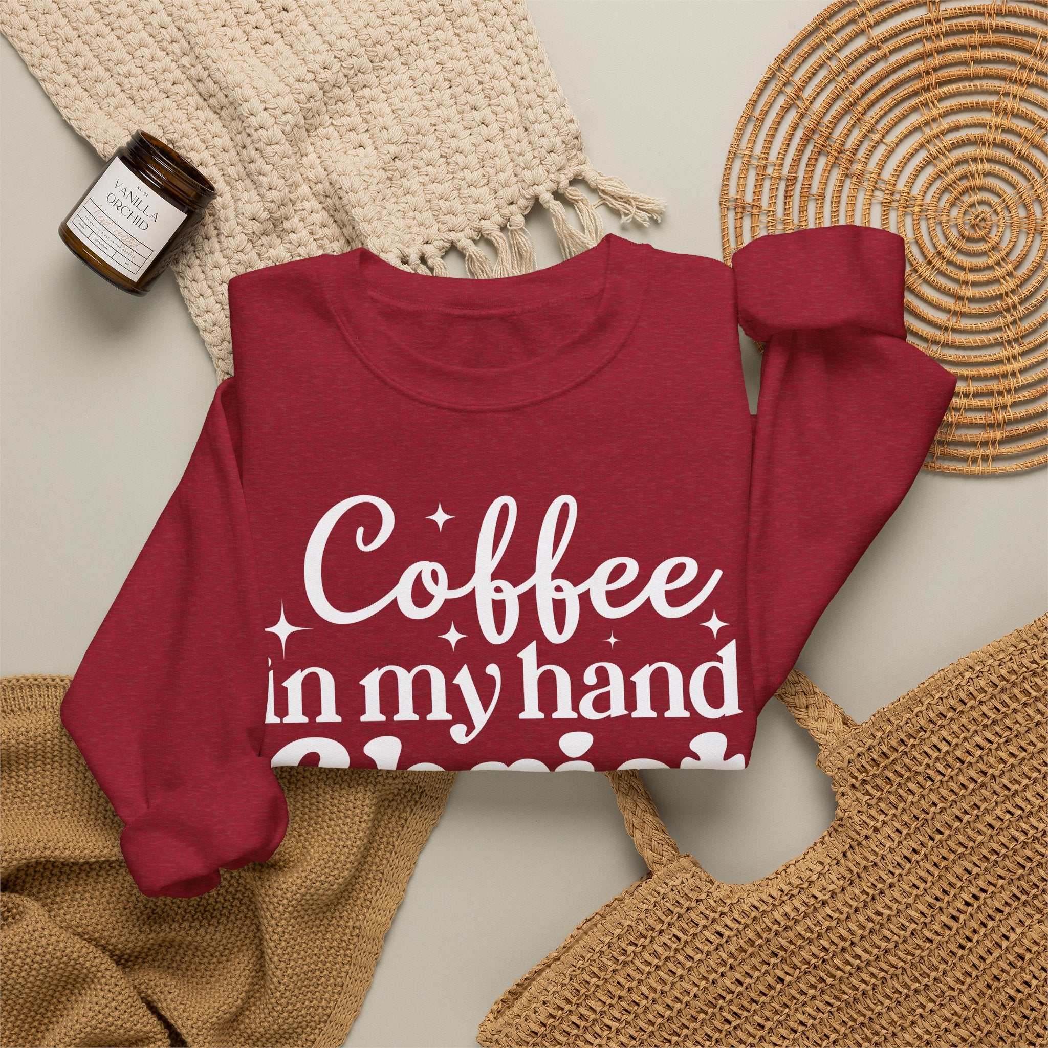 Coffee in My Hand Christ in My Heart Sweatshirt
