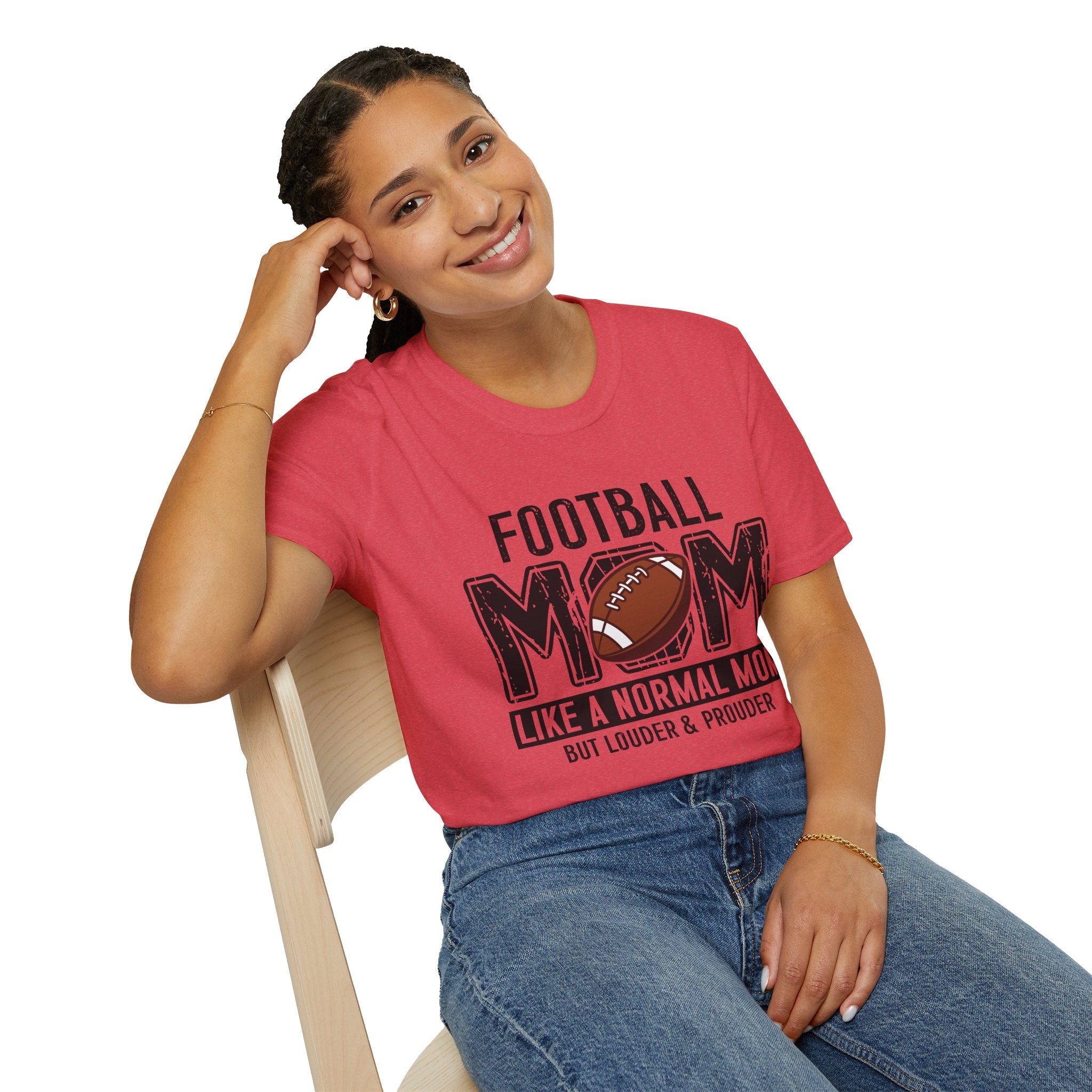 Football Mom T-Shirt — "Football Mom" Vintage Graphic Tee