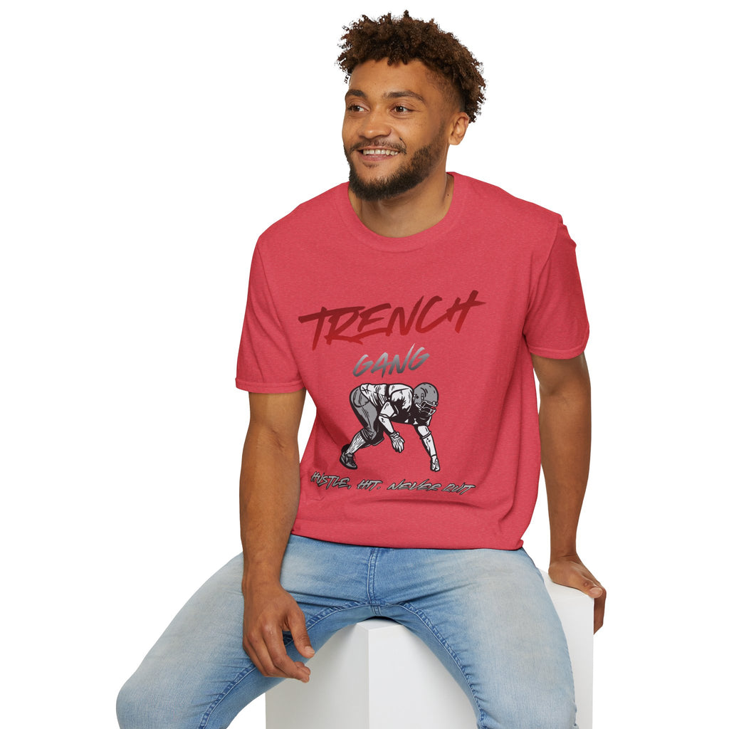 Trench Gang Football Tee — Vintage Graphic