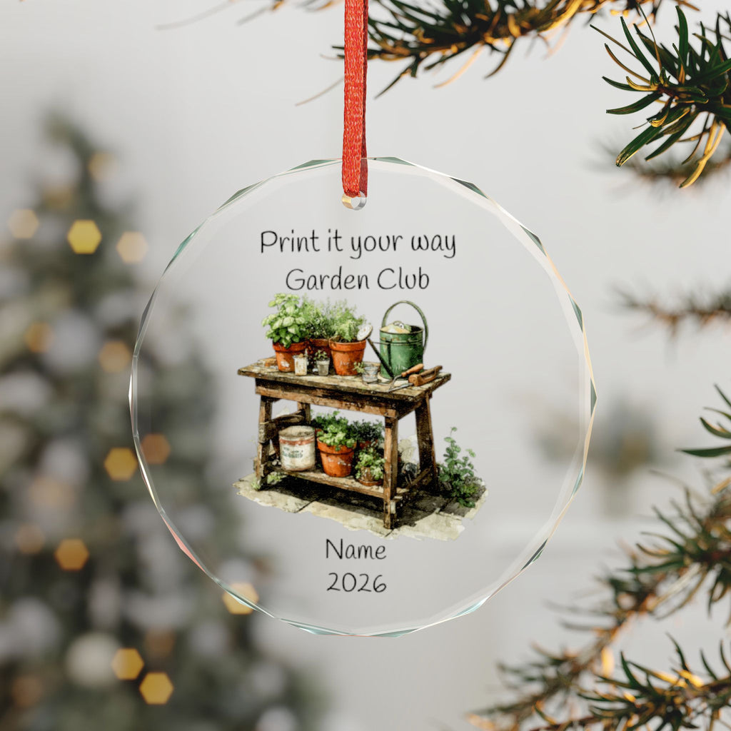 Garden Club Ornament | Personalized Club Name, Name & Year