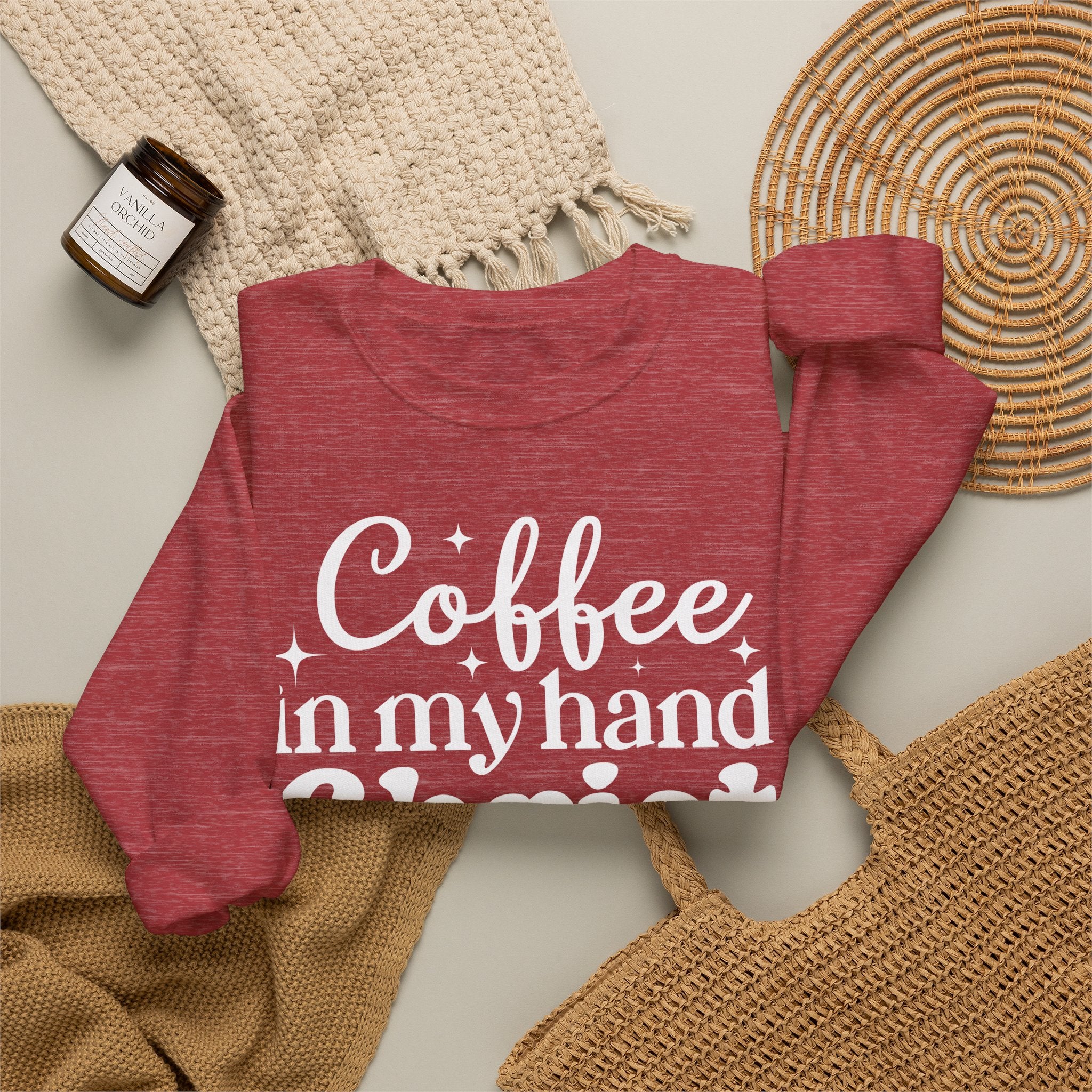 Coffee in My Hand Christ in My Heart Sweatshirt