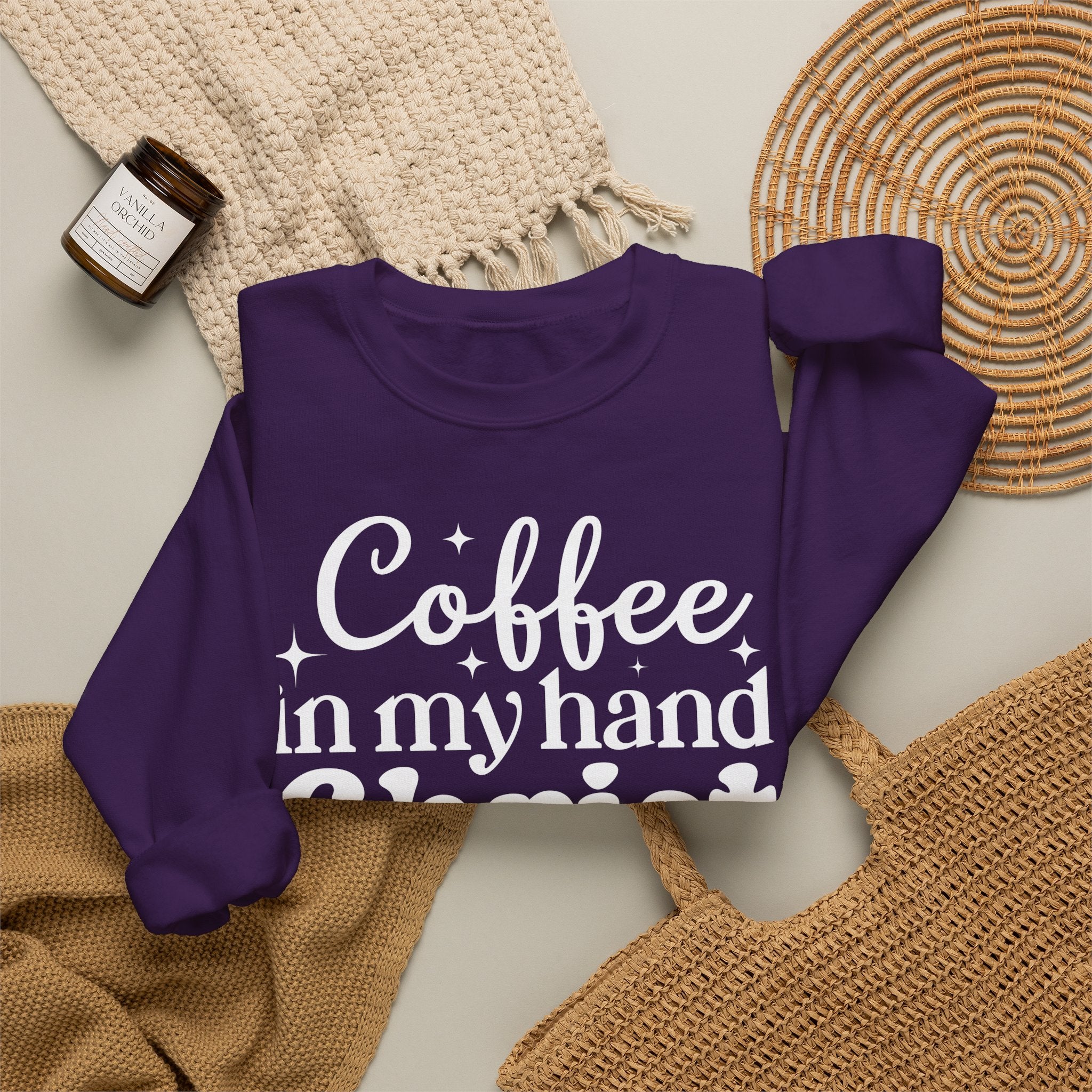 Coffee in My Hand Christ in My Heart Sweatshirt
