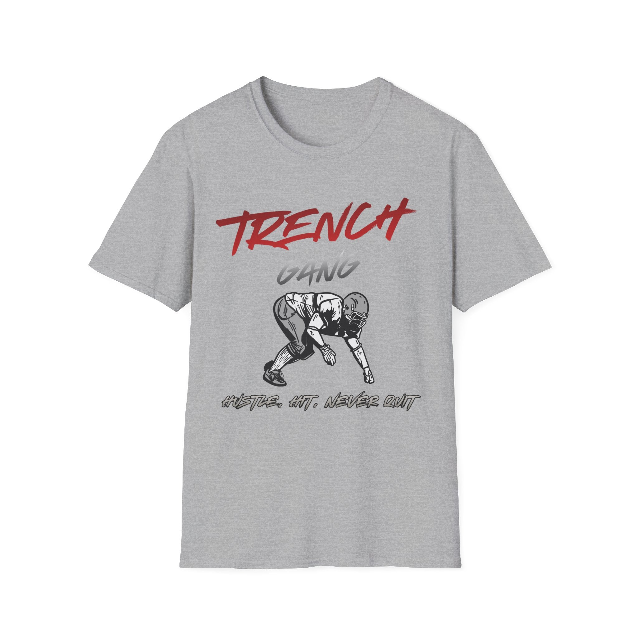 Trench Gang Football Tee — Vintage Graphic