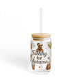 Falling for Autumn 16oz Sipper Glass – Fall Leaves, Cozy Coffee & Pumpkin Spice Travel Cup