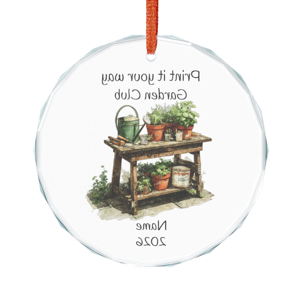 Garden Club Ornament | Personalized Club Name, Name & Year