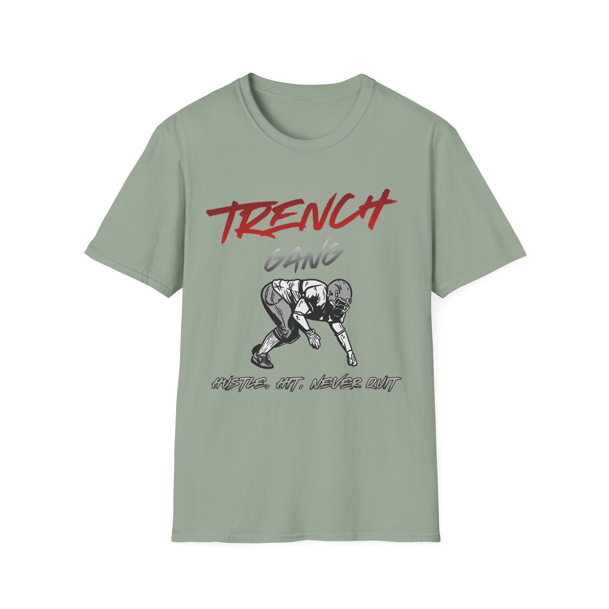 Trench Gang Football Tee — Vintage Graphic