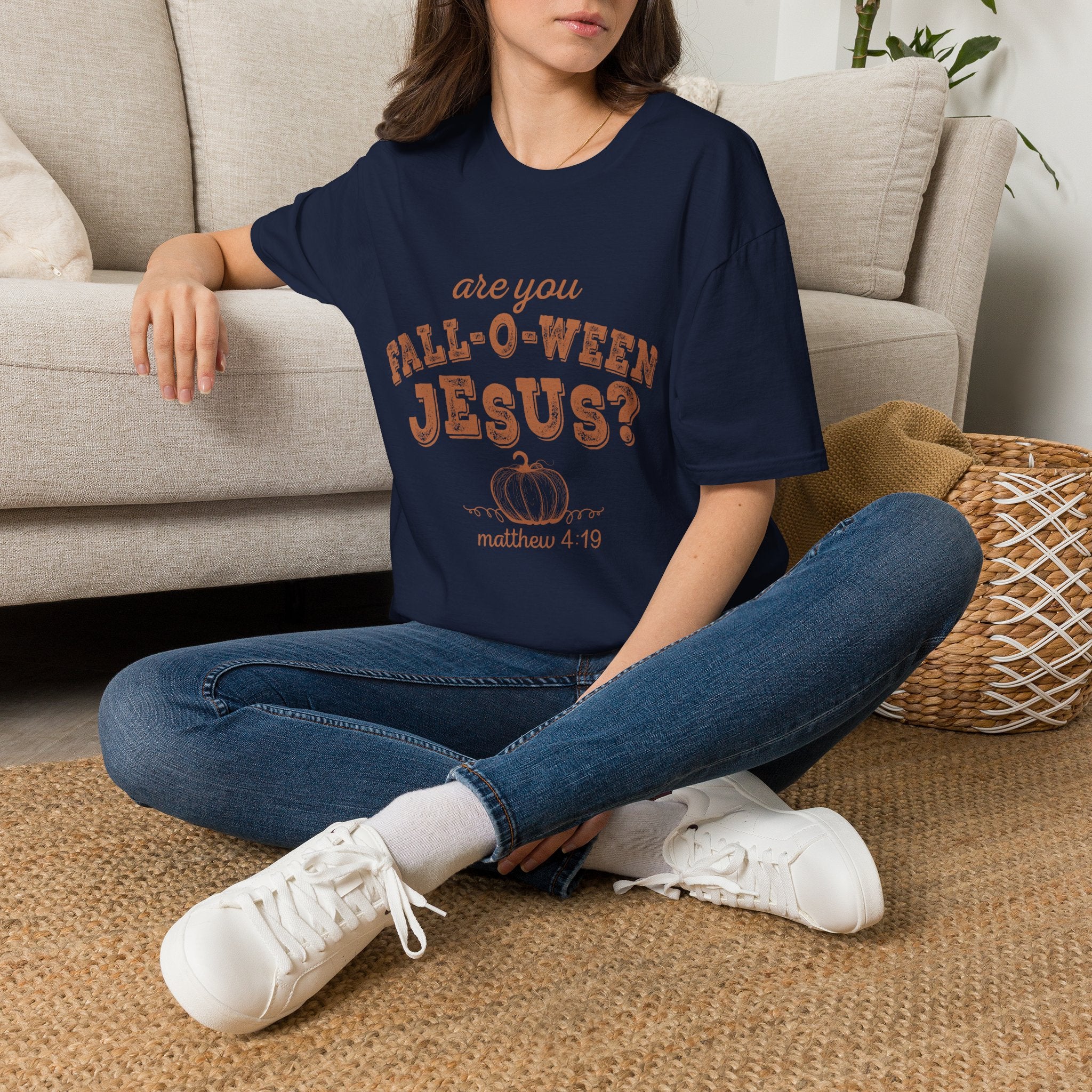 Fall-O-Ween Jesus T-Shirt – Are You Fall-O-Ween Jesus? Christian Pumpkin Tee