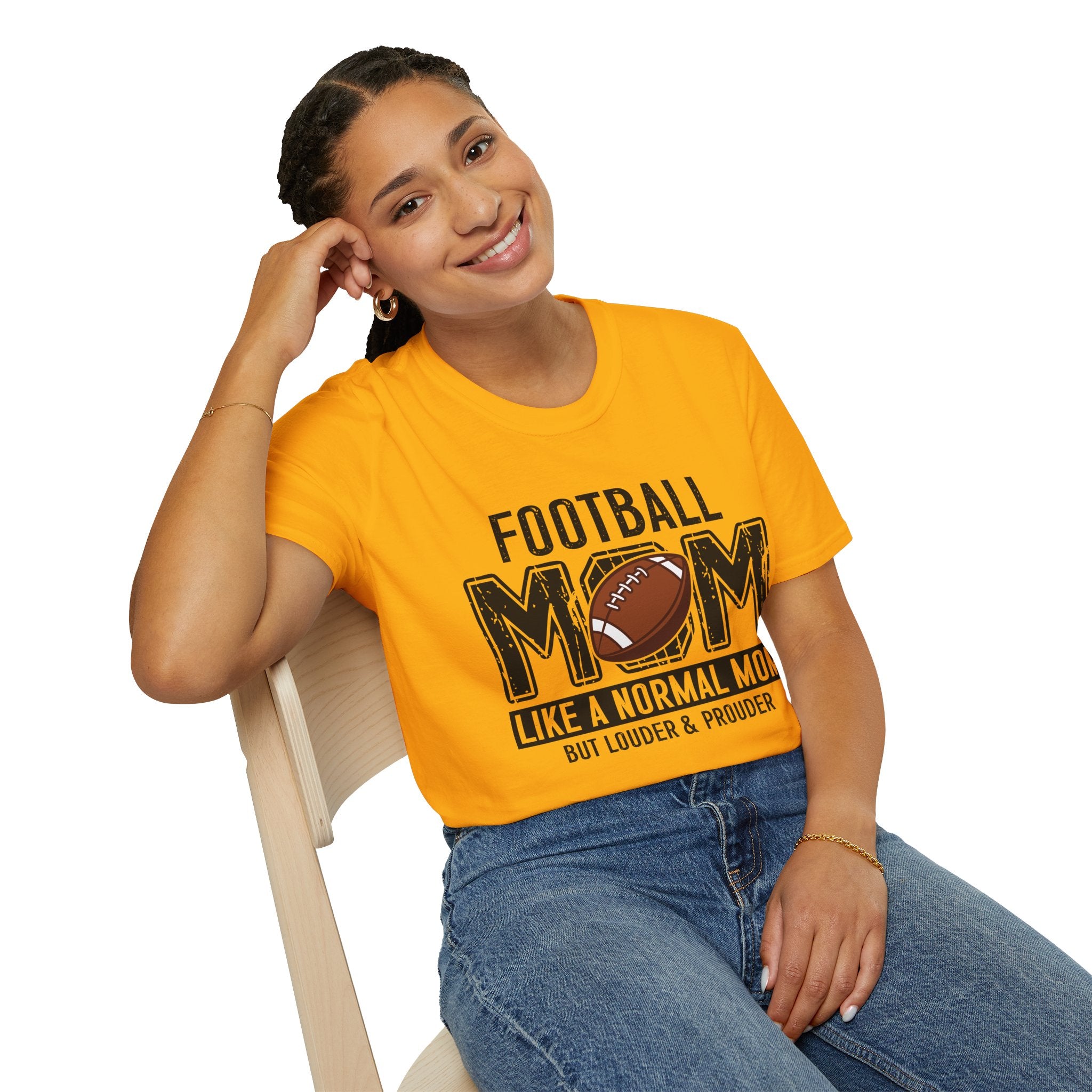 Football Mom T-Shirt — "Football Mom" Vintage Graphic Tee
