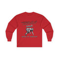 Trench Gang Football Long Sleeve Tee — Distressed Lineman Stance